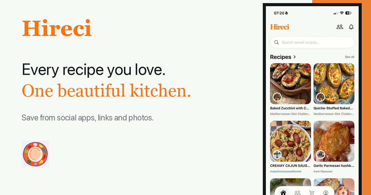 A Pinterest recipe Pin opened through to its original website, imported as editable recipe text.